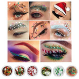 6pcs Christmas glitter decoration