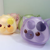 4 colors cat box makeup sponge