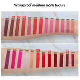 25 colors Moisturize matte White business card liquid lipstick