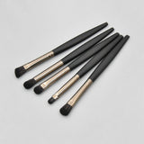 5pcs plastic handle eyeshadow brush in plastic bucket