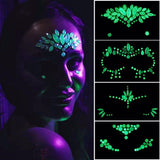 17 Kinds of Luminous Rhinestone Face Sticker