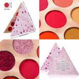 15 Colors Triangle Blush Eyeshadow Palette - MSmakeupoem.com