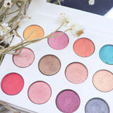 12 High Quality White Shimmer Eyeshadow Palette