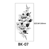 40 Kinds of Sketch Flower Tattoo Stickers