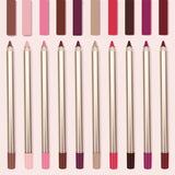 15 colors gold tube lip liner