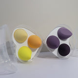 4 colors love box makeup sponge