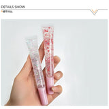 10 Colors Glitter Transparent Slim Tube Lip Gloss