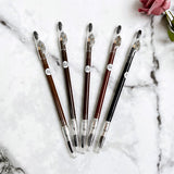 5 colors wooden eyebrow pencil