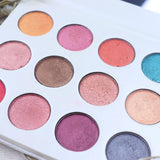 12 High Quality White Shimmer Eyeshadow Palette