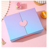 High quality fade color double open gift box