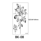 40 Kinds of Sketch Flower Tattoo Stickers