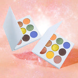 New white color nine-hole eyeshadow palette