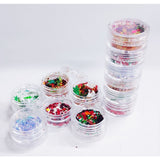 6pcs Christmas glitter decoration