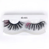 8D Eye End Colorful Fried Hair Thick Exaggerated False Eyelashes