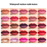 25 Colors Gold Cover Half with Diamond  Liquid Lipstick