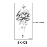 40 Kinds of Sketch Flower Tattoo Stickers