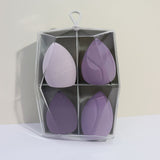 4 color handles 4 compartments make-up sponge