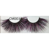 25mm 3D Mink Hair Colorful Eyelashes