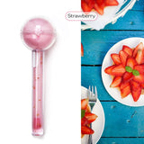 Fruit flavor lollipop 2 in 1 magic color changing lip oil & lip balm