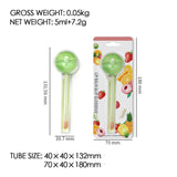 Fruit flavor lollipop 2 in 1 magic color changing lip oil & lip balm