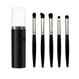 5pcs plastic handle eyeshadow brush in plastic bucket