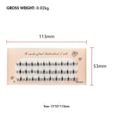 Single Cluster Natural Thick Color Sandwich False Eyelashes