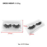 25mm 5D Cross Thick Mink Hair False Eyelashes #01-#33