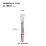 10 Colors Glitter Transparent Slim Tube Lip Gloss