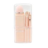 8pcs makeup brushes in a transparent box（Include: Retractable loose powder puff sponge egg eye brush ）