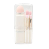 8pcs makeup brushes in a transparent box（Include: Retractable loose powder puff sponge egg eye brush ）